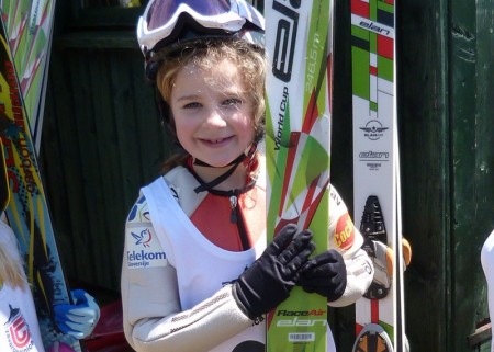 Little ski jumper Lana